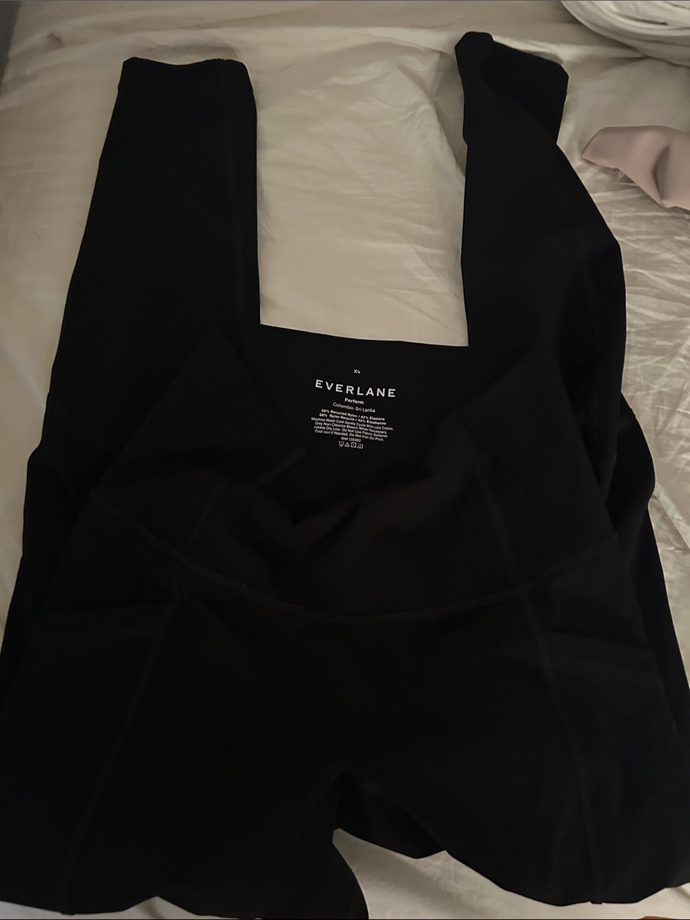 Everlane Black Seam-Panel High-Waist Leggings